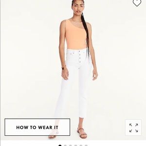 10" vintage slim-straight jean in white JCREW